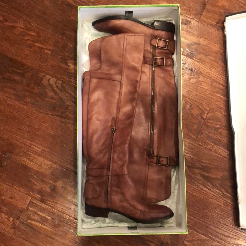 Knee high brown leather Sam Edelman Boots (8)